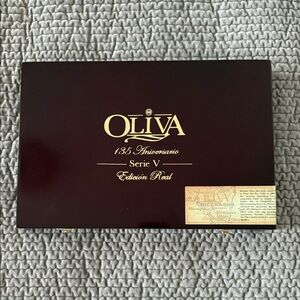 Cigar Box - Empty Box - Collectables Real Wood Cigar Box - Burgundy Color